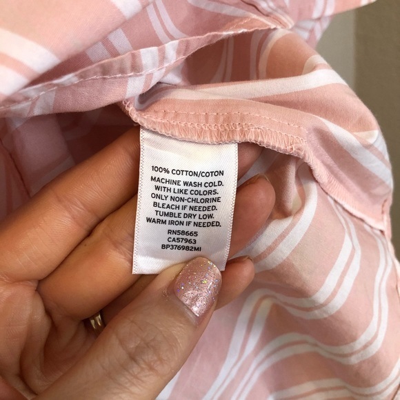 BP Off Shoulder Stripe Blouse NWT - Picture 3 of 6